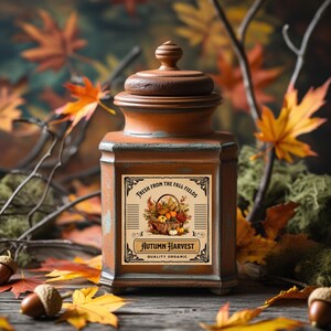 Fall Labels Printable,vintage Pumpkin Lables,autumn Labels Printable ...