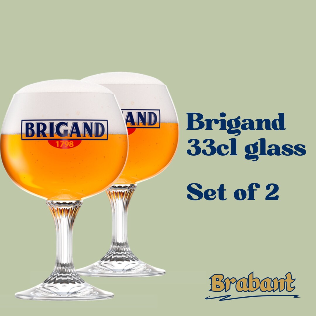 Brigand 33cl Classic Belgian Beer Goblet With Faceted Stem Etsy UK