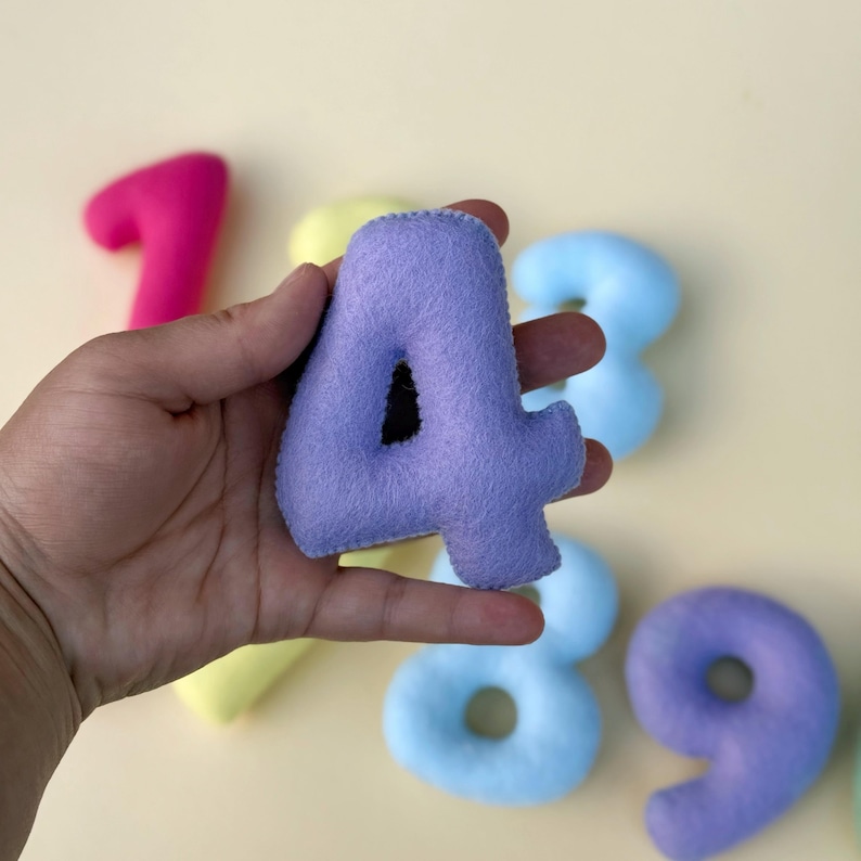 Numbers Using Felt Felt Numbers PDF Pattern: DIY Montessori Learning Toys - Etsy