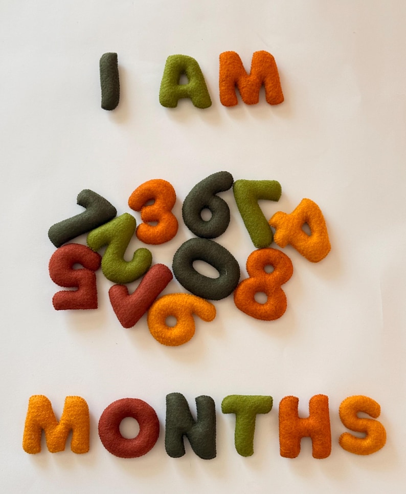 Felt Letters & Numbers PDF Pattern and Sewing Tutorial, Beginner ...