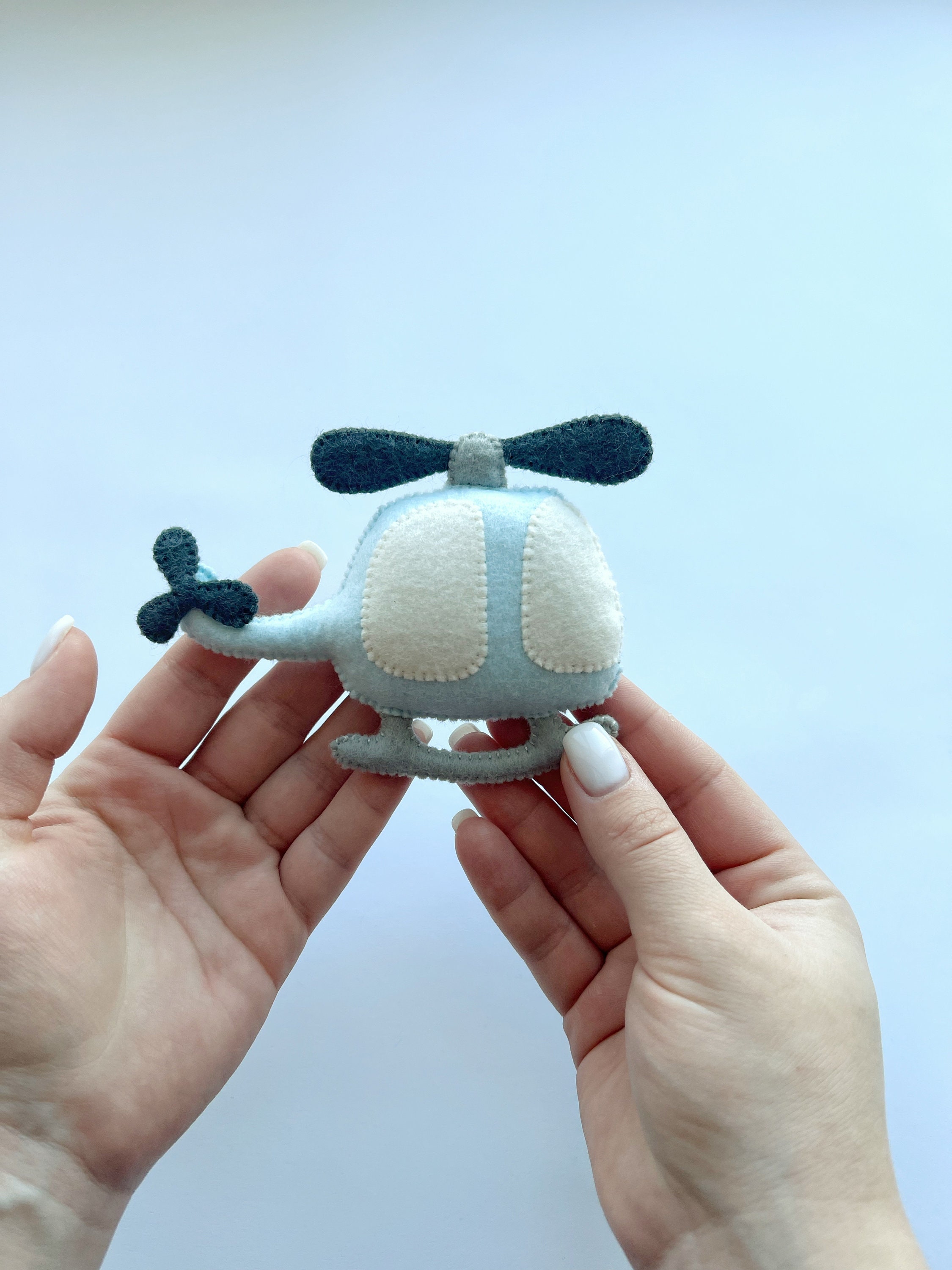 Digital Sewing Pattern Felt Helicopter PDF Pattern Felt Garland Boy