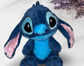Stitch and Sleepy Angel  15in Plush: Stash Jar Doll - 16oz Mason Jar