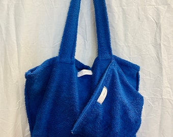 Reversible Striped Terry Cloth Tote Bag - Etsy