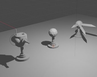 3 TURRET Model, Miniatures , TableTop , 3D Printable