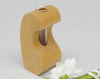Small Handmade Wooden Vase