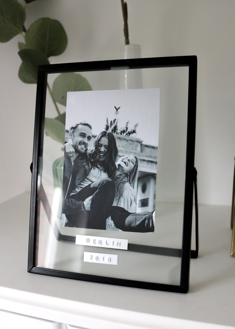 personalized picture frame with floating effect image 5