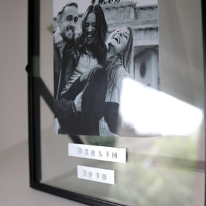 personalized picture frame with floating effect image 3