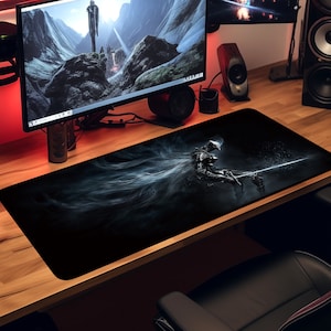 DarkSouls bureaumat, bureaumat gamemuismat, gamingtoetsenbordmat, mousepad, gamingmuismat, XXL-muismat, gamercadeau voor hem