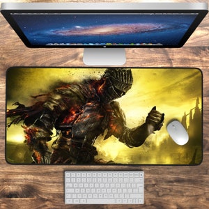 Dark Souls Desk Pad, Bureaumat XXL Muismat, Game Muismat, Gaming Toetsenbord Mat Pad, Muismat, Gaming Muismat, Gamer Cadeau voor hem