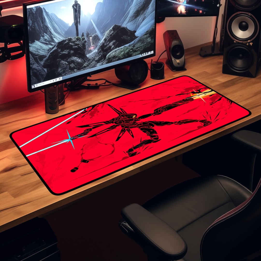 Ultrakill Desk Mat, V1 Ricoshot Gaming Desk Mat XL, Mouse Pad, Gaming