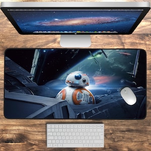 Starwars Desk Mat Extra Large Mouse Pad, Sci-Fi Mousepad XL, Mouse Mat, Desk Pad, Starwars Keyboard Mat, Gaming Desk Pad, Deskmat Deskpad