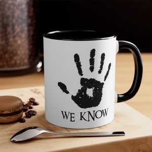 Skyrim The Dark Brotherhood We Know Mug, Elder Scrolls Ggeek Mug Gamer Gift, Best Friend Gift for Gamers, Husband Geek Gift for Boyfriend