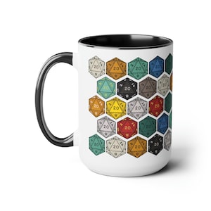 DnD Mug 15oz, Dungeon Master Gift, dnd Dice Coffee Mug, Gift for Nerd, Gift for Geek, Present for DM, D20 Gamer, Role Playing Game RPG Gamer image 10