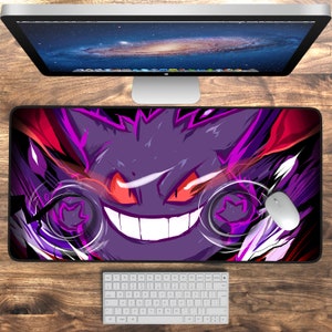 Gengar Gaming Schreibtischmatte Anime Schreibtischunterlage Mousepad XL Extra Großes Mauspad, Gaming Mauspad, Tastaturmatte, Schreibtischmatte, Schreibtischunterlage Gamer Geschenk für Ihn