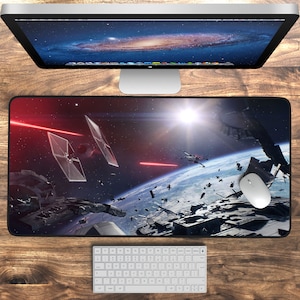 Starwars Desk Mat Mousepad XL Desk Pad, Sci-Fi Extra Large Mouse Pad, Mouse Mat, Starwars Keyboard Mat, Gaming Desk Pad, Deskmat Deskpad