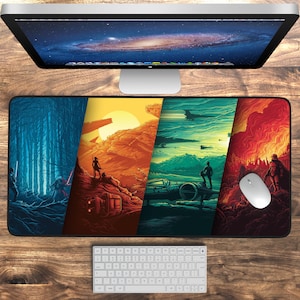 Starwars Desk Mat, Sci-Fi Extra Large Mouse Pad, Mouse Mat, Desk Pad, Starwars Keyboard Mat, Gaming Desk Pad, Mousemat, Deskmat Deskpad
