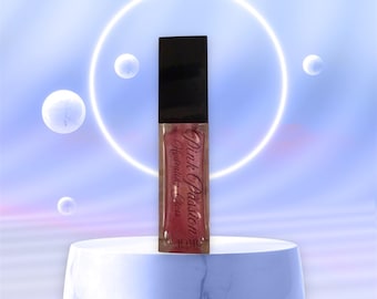 Brillo labial vegano transparente, cuidado labial hidratante sin perfume, 10 ml