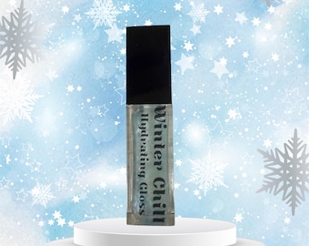 Brillo labial transparente, frío invernal, cuidado labial hidratante vegano