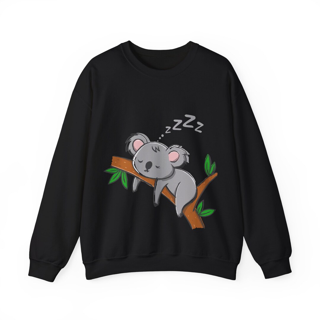 Zzz Koala Unisex Heavy Blend Crewneck Sweatshirt Comfortable and