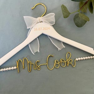 Personalised Wedding Hanger, Personalised Hanger, Wedding Dress Hanger