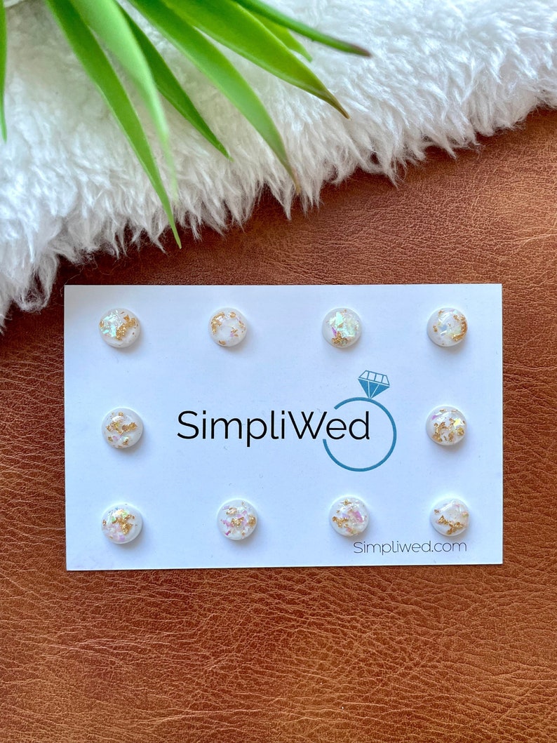 CHUNTIAN Pearl Veil Weights - 16 Pairs Of Magnetic Bridal Veil Weights - Secures Long Veils For Outdoor Weddings - Premium Wedding Accessories For The Bride - Walmart Supplies