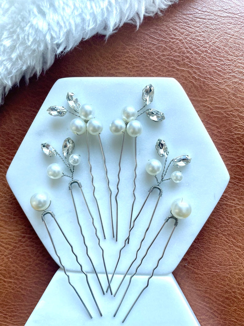 pearl hair pins