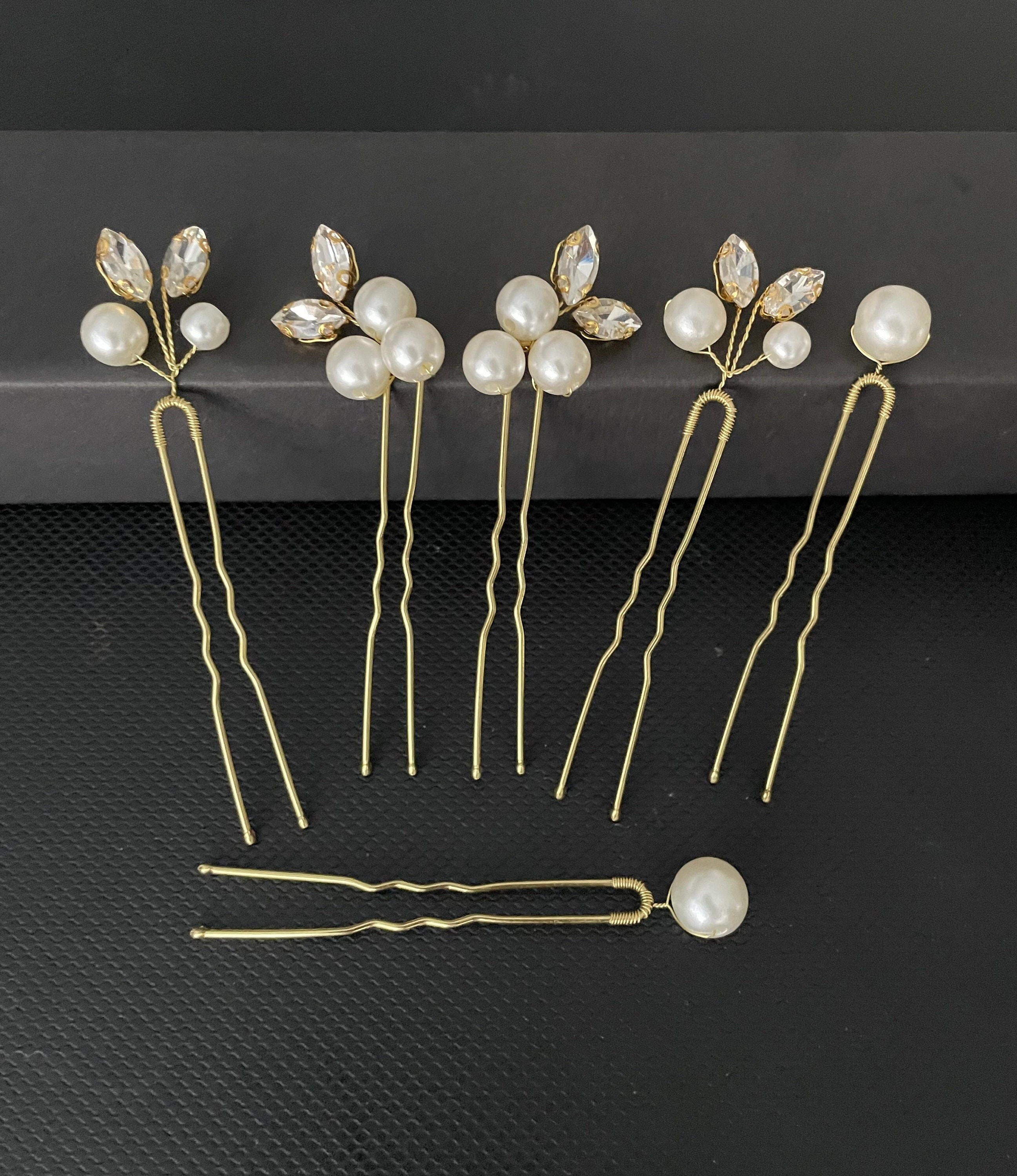 ヘアアクセサリー [MOMENTEL] Spiky Pearl Hairpin Hairpin Stick Hair Pearl | Hair Accessory Pearl Pin | Pearl