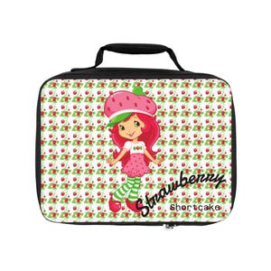 Strawberry Shortcake Lunch Bag, Insulated Lunch Tote for Women, Cute Lunchbox for Kids, Reusable Lunch Bag for Work, Fruit Pattern Lunch