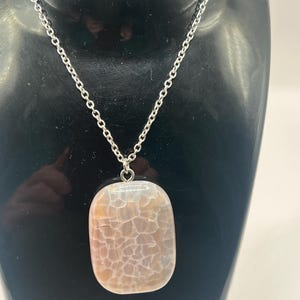 Snakeskin Agate pendant necklace