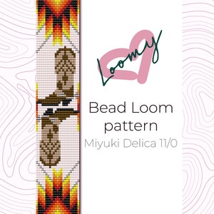 Cowboy Boots - Native Bead Loom Pattern - Loom Bracelet Pattern - Loom Beading Pattern based on Miyuki Delica seed beads 11/0