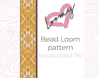 Sunshine Bead Loom Muster - Native Armband Design (PDF Muster)