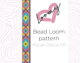 Native Bead Loom Armband-Muster - Miyuki Delica (PDF-Muster)