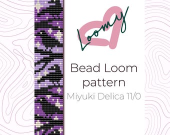 Night Crows Bead Loom Armband Muster – Miyuki Delica 11/0 (PDF Muster)