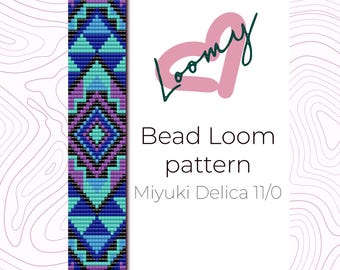 Webstuhl Armband-Muster - Miyuki Delica 11/0 (PDF Muster)