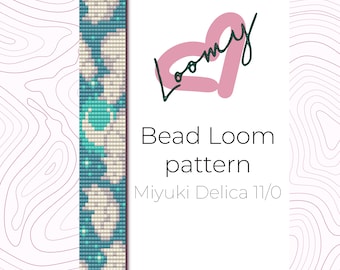 Cats on the Sky - Bead Loom Pattern - Loom Bracelet Pattern - Loom Beading Pattern based on Miyuki Delica seed beads 11/0