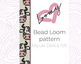 Cows Bead Loom Bracelet Pattern – Miyuki Delica 11/0 (PDF Pattern)