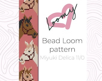 Horse Bead Loom Bracelet Pattern – Miyuki Delica 11/0 (PDF Pattern)