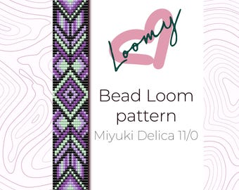 Native Bead Loom Armband-Muster - Miyuki Delica (PDF-Muster)
