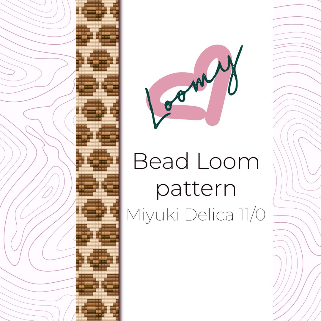 Coffee Beans - Bead Loom Pattern - Loom Bracelet Pattern - Loom Beading ...