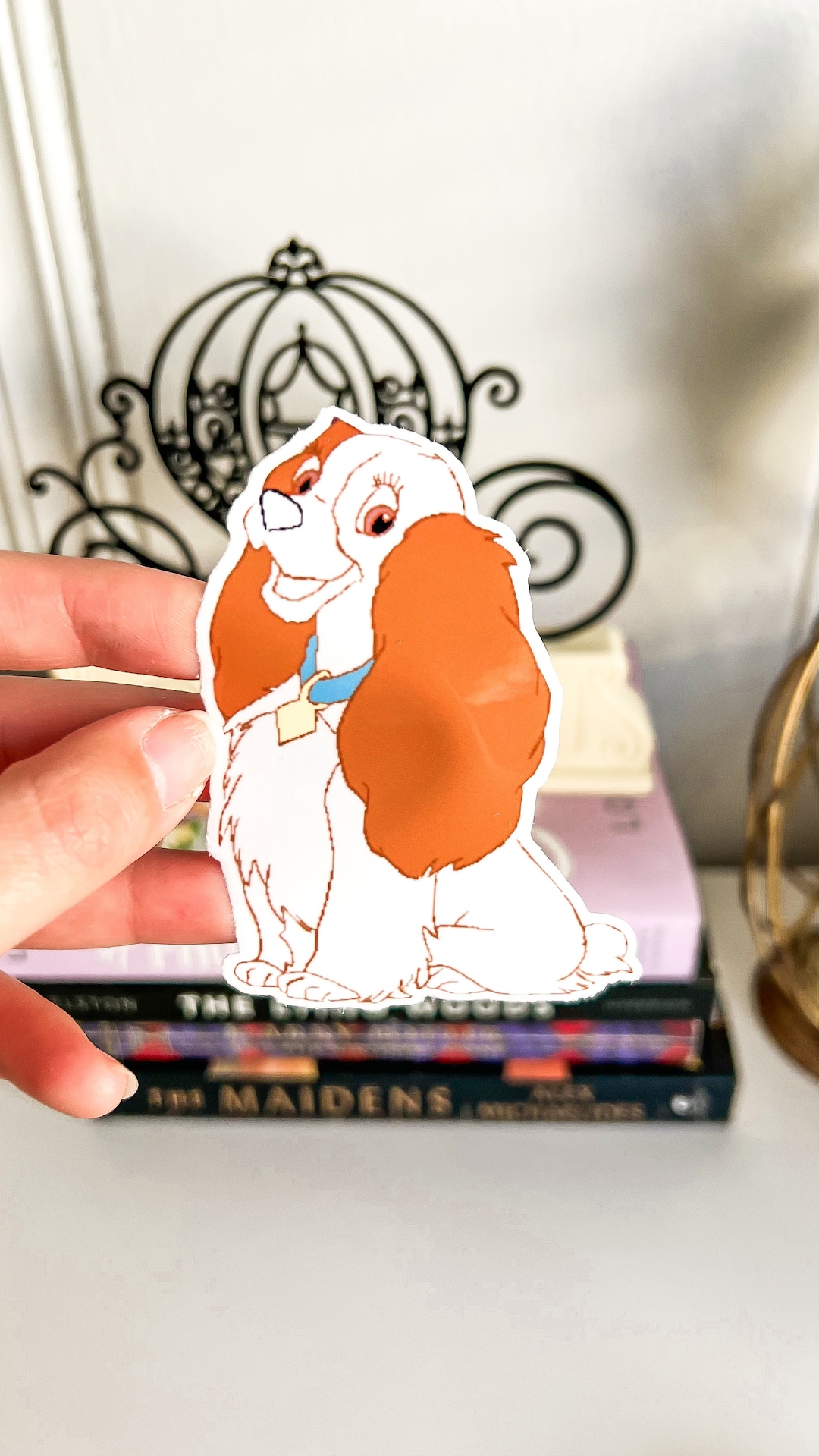 Lady Lady and the Tramp Transparent Outline Vinyl Sticker - Etsy