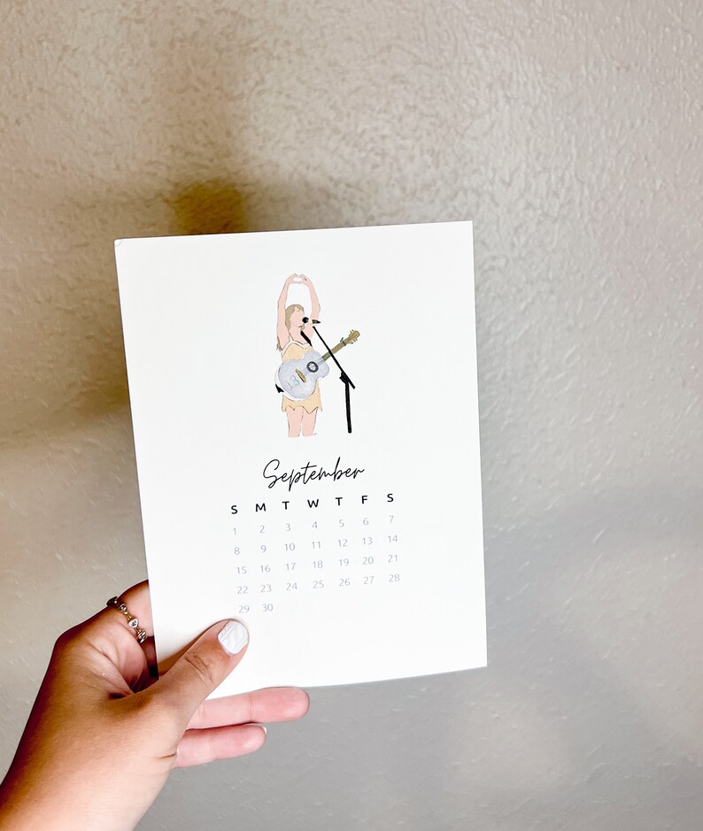 Taylor Swift Eras Tour 2024 Desk Calendar Etsy