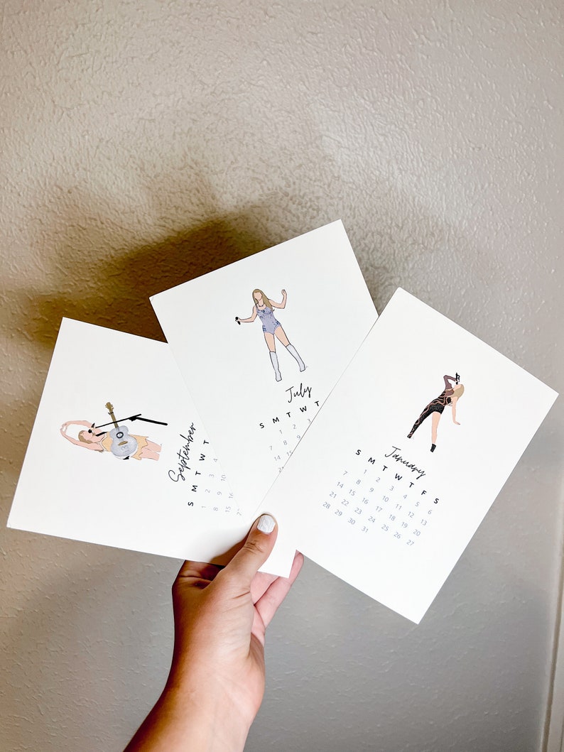 Taylor Swift Eras Tour 2024 Desk Calendar Etsy