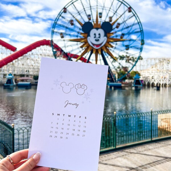 Mickey Mouse Desk Calendar Etsy