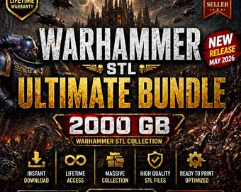 Méga pack STL Warhammer40K – Space Marines, Chaos, Tyranids, Terrain & Armies Bundle – Collection ultime pour Warhammer STL.