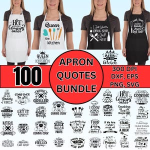 100 Funny Apron SVG Bundle - Craft Your Way to Laughter - Kitchen Apron SVG - Digital Apron Design - Apron Printable SVG - Kitchen Apron Svg