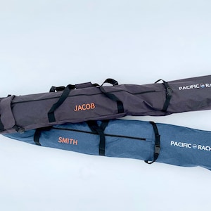 Personalized Ski/Snowboard Adjustable Length Bags - Black or Blue