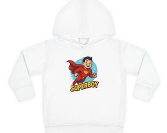Superboy Cartoon Flying character | Hoodie Kids Superhero Shirt