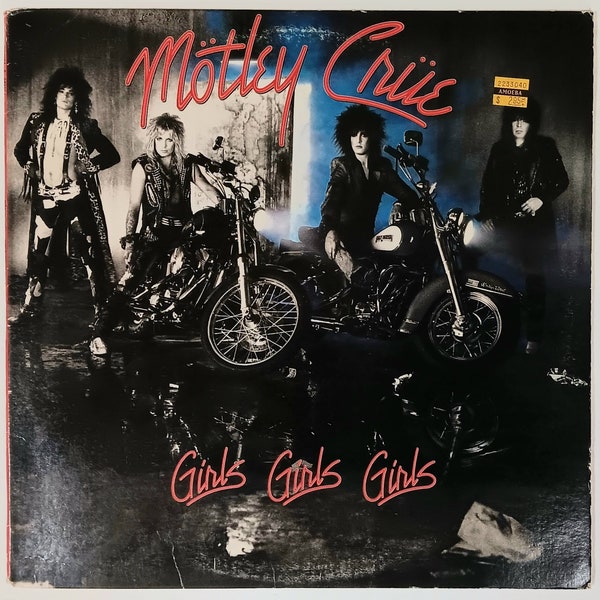 Mötley Crüe 1987 LP Girls, Girls, Girls!