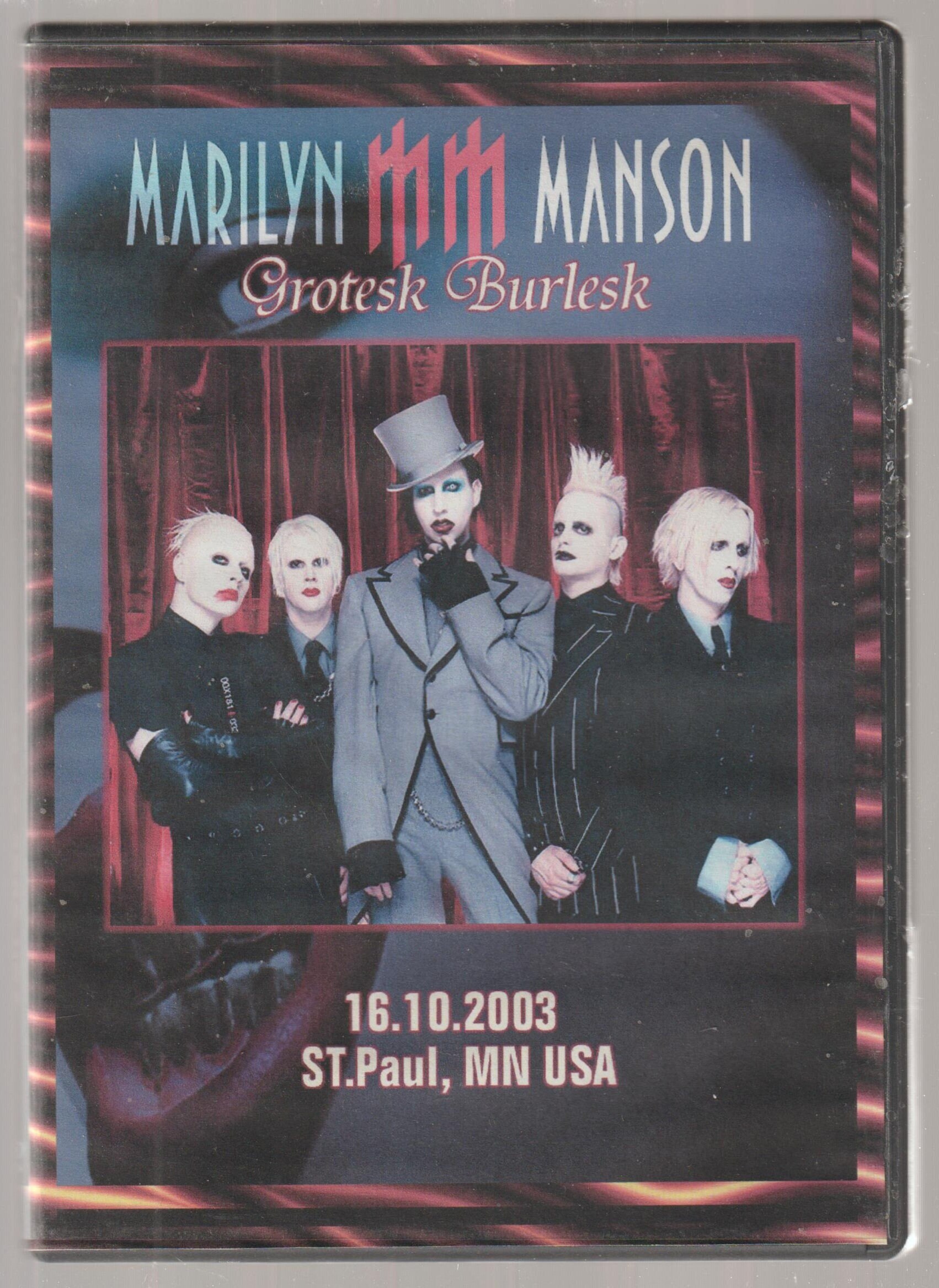 Marilyn Manson-grotesk Burlesk Live 2003! - Etsy Marilyn Manson-grotesk Burlesk Live 2003! - Etsy
