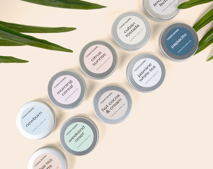 Candle Travel Tins | Soy Wax Candles | Cotton Wicks | Mini Candles | Gift Ideas